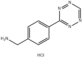 (4-(1,2,4,5-tetrazin-3-yl)phenyl)methanamine HCL Structure