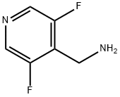 (3,5-二氟吡啶-4-基)甲胺 结构式
