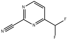 4-(二氟甲基)嘧啶-2-甲腈,1416821-61-8,结构式