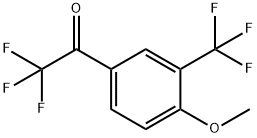 2,2,2-TRIFLUORO-1-(4-METHOXY-3-(TRIFLUOROMETHYL)PHENYL)ET, 1417501-31-5, 结构式