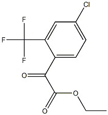 2-(4-氯-2-(三氟甲基)苯基)-2-氧代乙酸乙酯,1417508-25-8,结构式