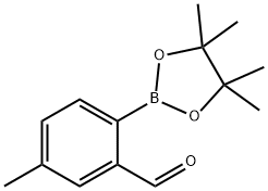 5-METHYL-2-(4,4,5,5-TETRAMETHYL-1,3,2-DIOXABOROLAN-2-YL)BENZALDEHYDE Structure