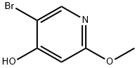 5-ブロモ-4-ヒドロキシ-2-メトキシピリジン 化学構造式