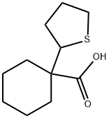 1-(四氢噻吩-2-基)环己烷-1-羧酸, 1420792-81-9, 结构式