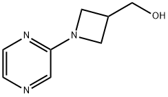 (1-(吡嗪-2-基)氮杂环丁烷-3-基)甲醇 结构式