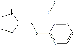 2-[(pyrrolidin-2-ylmethyl)sulfanyl]pyridine hydrochloride 结构式