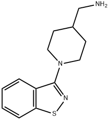 {[1-(1,2-benzisothiazol-3-yl)piperidin-4-yl]methyl}amine Structure