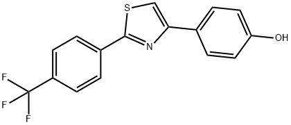 4-(2-(4-(TRIFLUOROMETHYL)PHENYL)THIAZOL-4-YL)PHENOL Structure