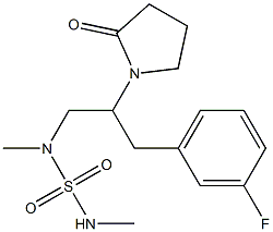 1-[1-(dimethylsulfamoylamino)-3-(3-fluorophenyl)propan-2-yl]-2-oxopyrrolidine Structure