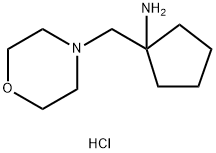 1-(morpholinomethyl)cyclopentan-1-amine dihydrochloride Struktur