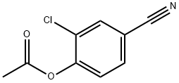 Acetic acid 2-chloro-4-cyano-phenyl ester Structure