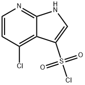 4-氯-1H-吡咯并[2,3-B]吡啶-3-磺酰氯,1423032-89-6,结构式