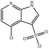 4-氯-1H-吡咯并[2,3-B]吡啶-3-磺酰氯, 1423032-89-6, 结构式
