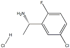 (1S)-1-(5-CHLORO-2-FLUOROPHENYL)ETHAN-1-AMINE HYDROCHLORIDE Struktur