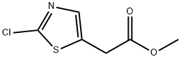 Methyl 2-(2-chlorothiazol-5-yl)acetate 化学構造式