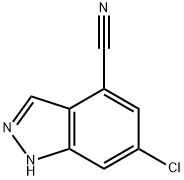 6-chloro-1H-indazole-4-carbonitrile Structure