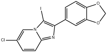 2-(2H-1,3-benzodioxol-5-yl)-6-chloro-3-iodoimidazo[1,2-a]pyridine Structure