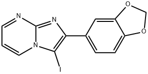 2-(2H-1,3-benzodioxol-5-yl)-3-iodoimidazo[1,2-a]pyrimidine Structure