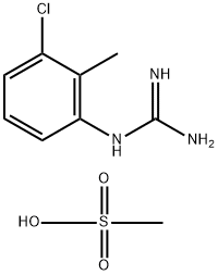 N-(3-chloro-2-methylphenyl)guanidine methanesulfonate Structure