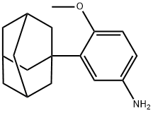 3-Adamantan-1-yl-4-methoxy-phenylamine 化学構造式