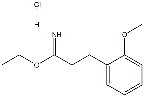 2-(2-メトキシフェニル)エタンカルボキシイミド酸エチル塩酸塩 化学構造式