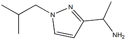 1-(1-Isobutyl-1H-pyrazol-3-yl)-ethylamine 化学構造式