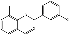 2-(3-Chloro-benzyloxy)-3-methyl-benzaldehyde Structure