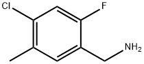 4-Chloro-2-fluoro-5-methylbenzylamine Structure