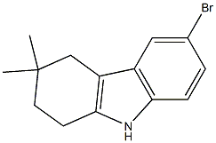 6-bromo-3,3-dimethyl-2,3,4,9-tetrahydro-1H-carbazole Structure