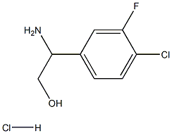 2-AMINO-2-(4-CHLORO-3-FLUOROPHENYL)ETHAN-1-OL HYDROCHLORIDE Struktur