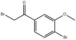 2-BROMO-1-(4-BROMO-3-METHOXYPHENYL)ETHANONE Struktur