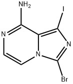 3-溴-1-碘咪唑并[1,5-A]吡嗪-8-胺, 1427502-20-2, 结构式