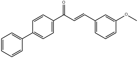 (2E)-1-{[1,1-biphenyl]-4-yl}-3-(3-methoxyphenyl)prop-2-en-1-one Structure