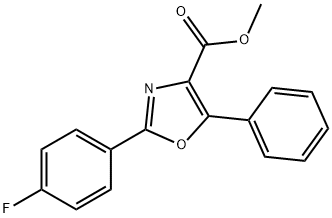 METHYL 2-(4-FLUOROPHENYL)-5-PHENYLOXAZOLE-4-CARBOXYLATE,1427954-46-8,结构式