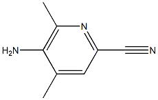 5-Amino-4,6-dimethylpicolinonitrile 化学構造式