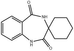 spiro[1,4-dihydro-1,4-benzodiazepine-3,1-cyclohexane]-2,5-dione Struktur