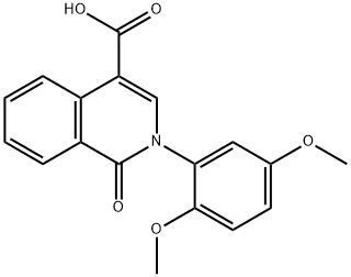 2-(2,5-Dimethoxyphenyl)-1-oxo-1,2-dihydroisoquinoline-4-carboxylic acid Structure