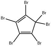 1,3-Cyclopentadiene,1,2,3,4,5,5-hexabromo- Structure