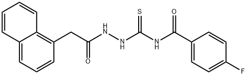 4-fluoro-N-{[2-(1-naphthylacetyl)hydrazino]carbonothioyl}benzamide|