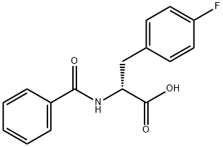 N-苯甲酰基-D-4-氟苯丙氨酸, 143120-36-9, 结构式