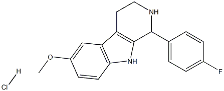 1-(4-fluorophenyl)-6-methoxy-2,3,4,9-tetrahydro-1H-pyrido[3,4-b]indole:hydrochloride|