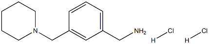 [3-(piperidin-1-ylmethyl)phenyl]methanamine:dihydrochloride,1431965-80-8,结构式