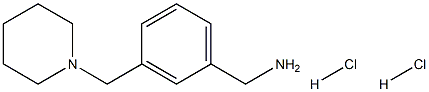 [3-(piperidin-1-ylmethyl)phenyl]methanamine:dihydrochloride Struktur