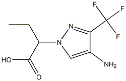 2-[4-amino-3-(trifluoromethyl)-1H-pyrazol-1-yl]butanoic acid Structure