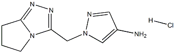 1-(6,7-dihydro-5H-pyrrolo[2,1-c][1,2,4]triazol-3-ylmethyl)pyrazol-4-amine:hydrochloride|