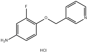 3-fluoro-4-(pyridin-3-ylmethoxy)aniline Struktur