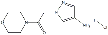 2-(4-aminopyrazol-1-yl)-1-morpholin-4-ylethanone:hydrochloride Structure