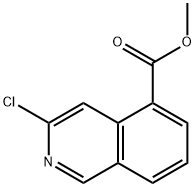 5-ISOQUINOLINECARBOXYLIC ACID, 3-CHLORO-, METHYL ESTER, 1432514-90-3, 结构式