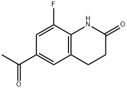 6-ACETYL-8-FLUORO-3,4-DIHYDROQUINOLIN-2(1H)-ONE,143268-80-8,结构式