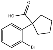 1-(2-溴苯基)环戊烷甲酸, 143328-22-7, 结构式